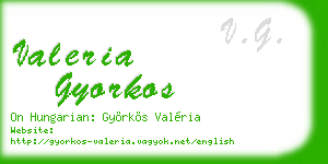 valeria gyorkos business card